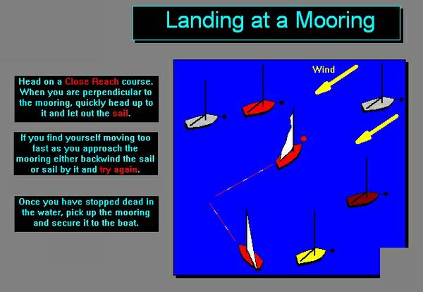 How to land a sailboat at a mooring
